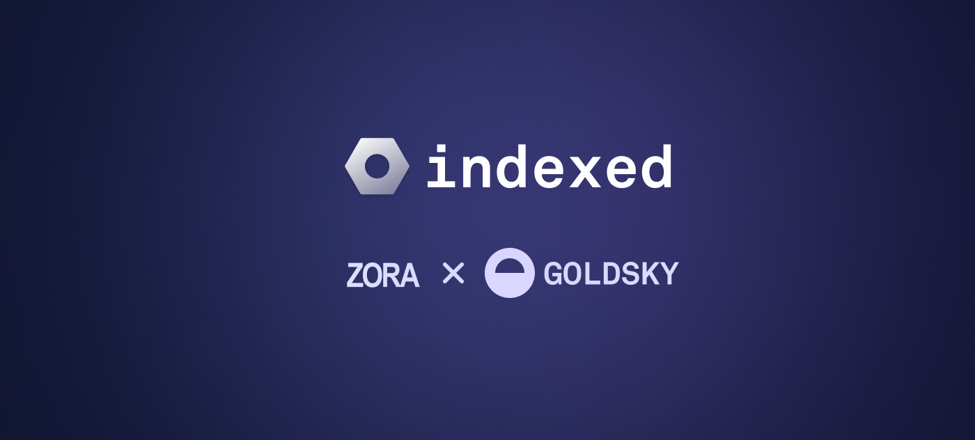 Announcing: Indexed.xyz support for Zora Network cover image