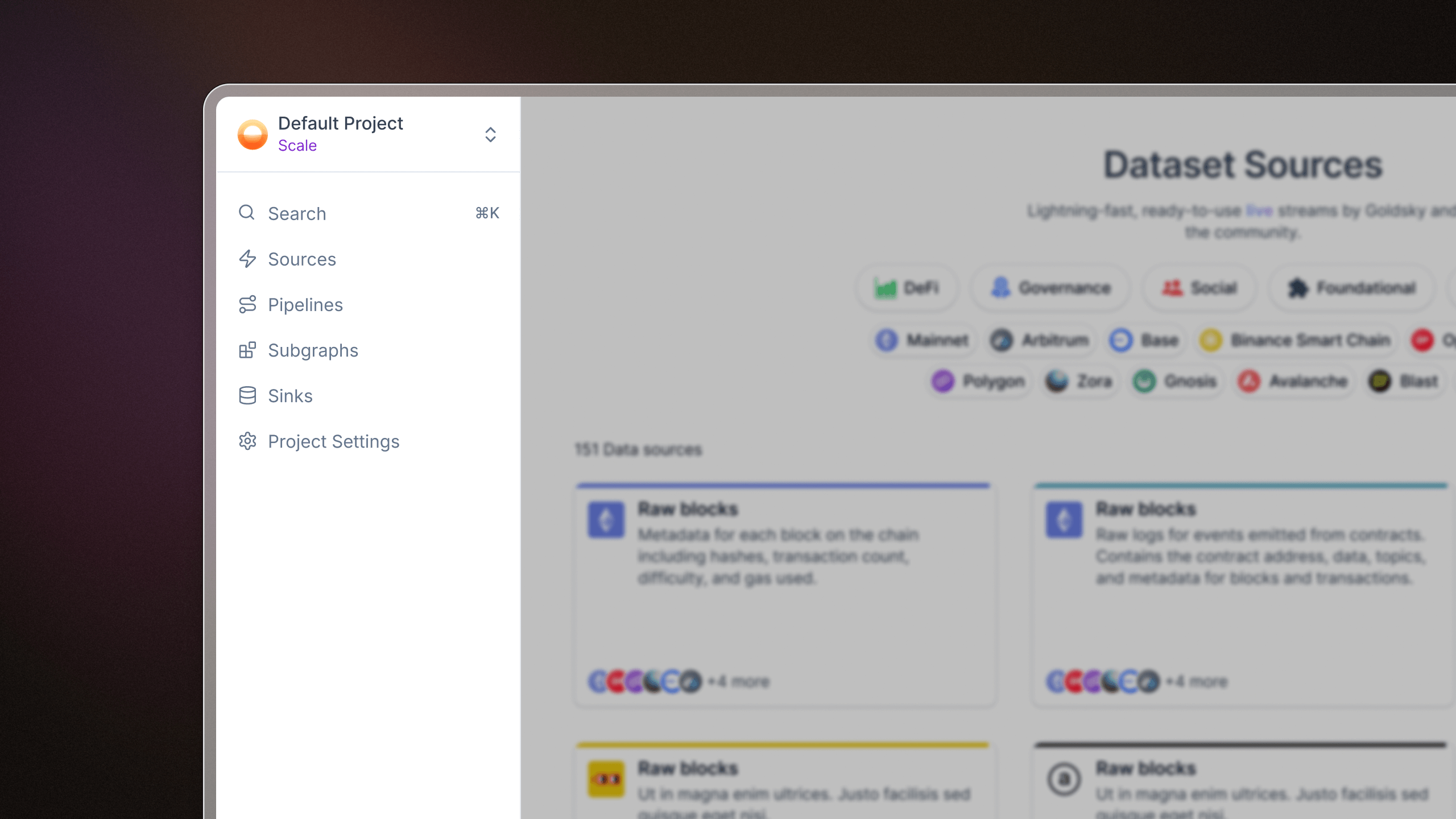 New sidebar navigation